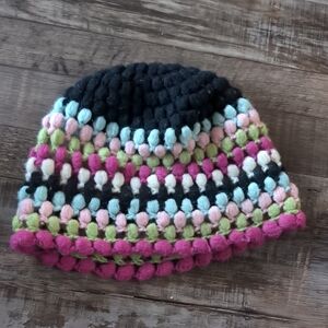 Multicolor Knitted Women's Beanie
